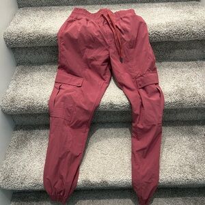 CRZ YOGA Women's Track Pants in Maroon